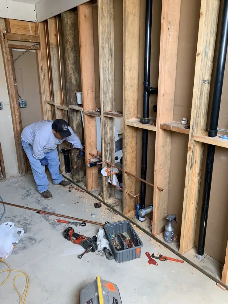 Commercial rough-in plumbing for Water Heater Replacement in College Manor